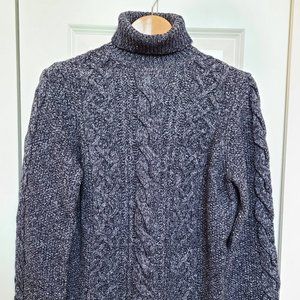 Massimo Dutti Cable Knit Wool Blend Sweater